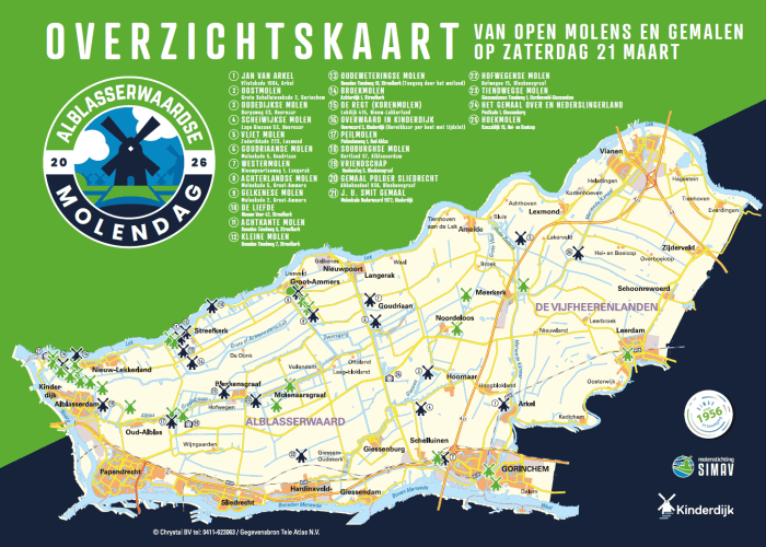 SIMAV Molendag 2026 overzichtkaart